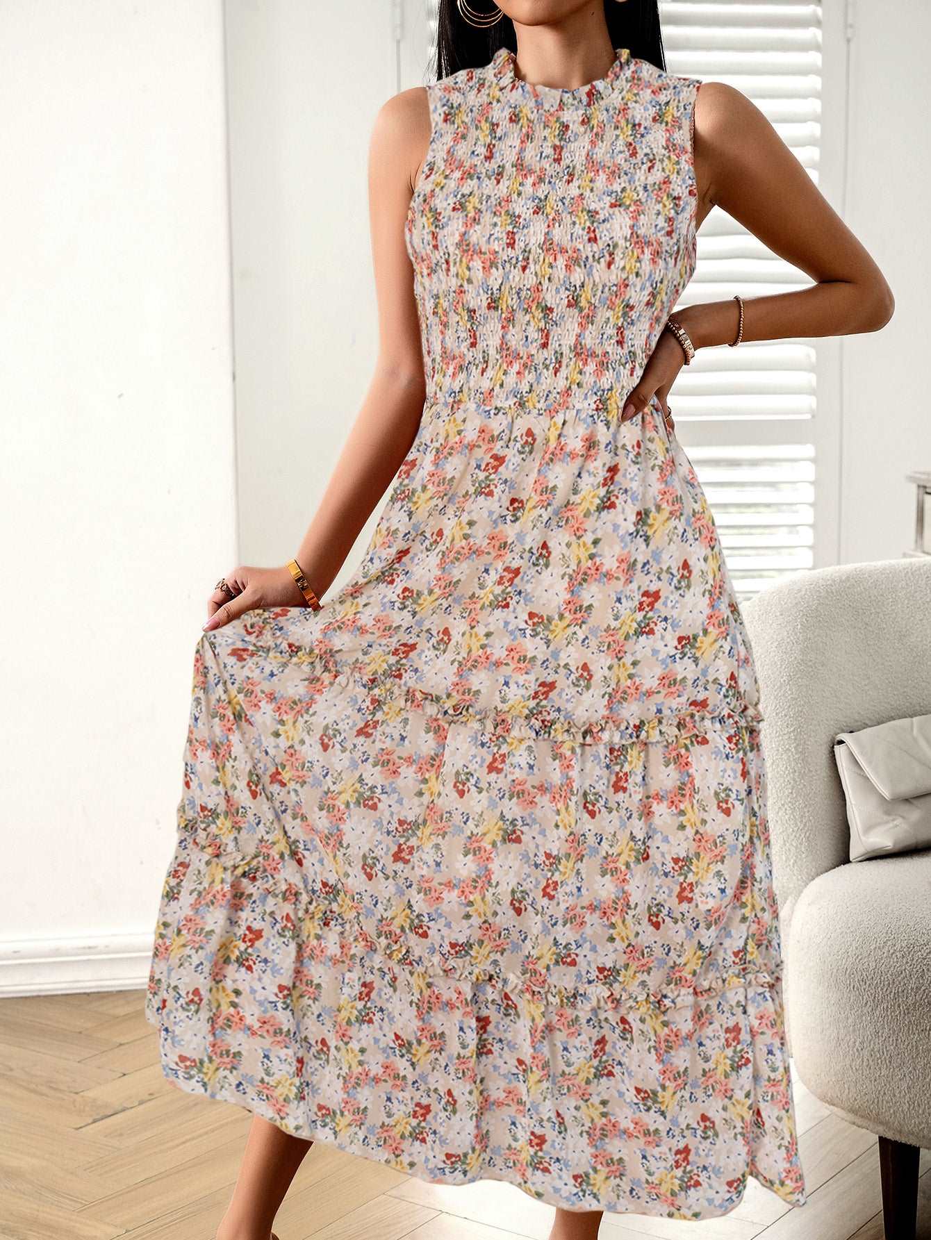Beige floral