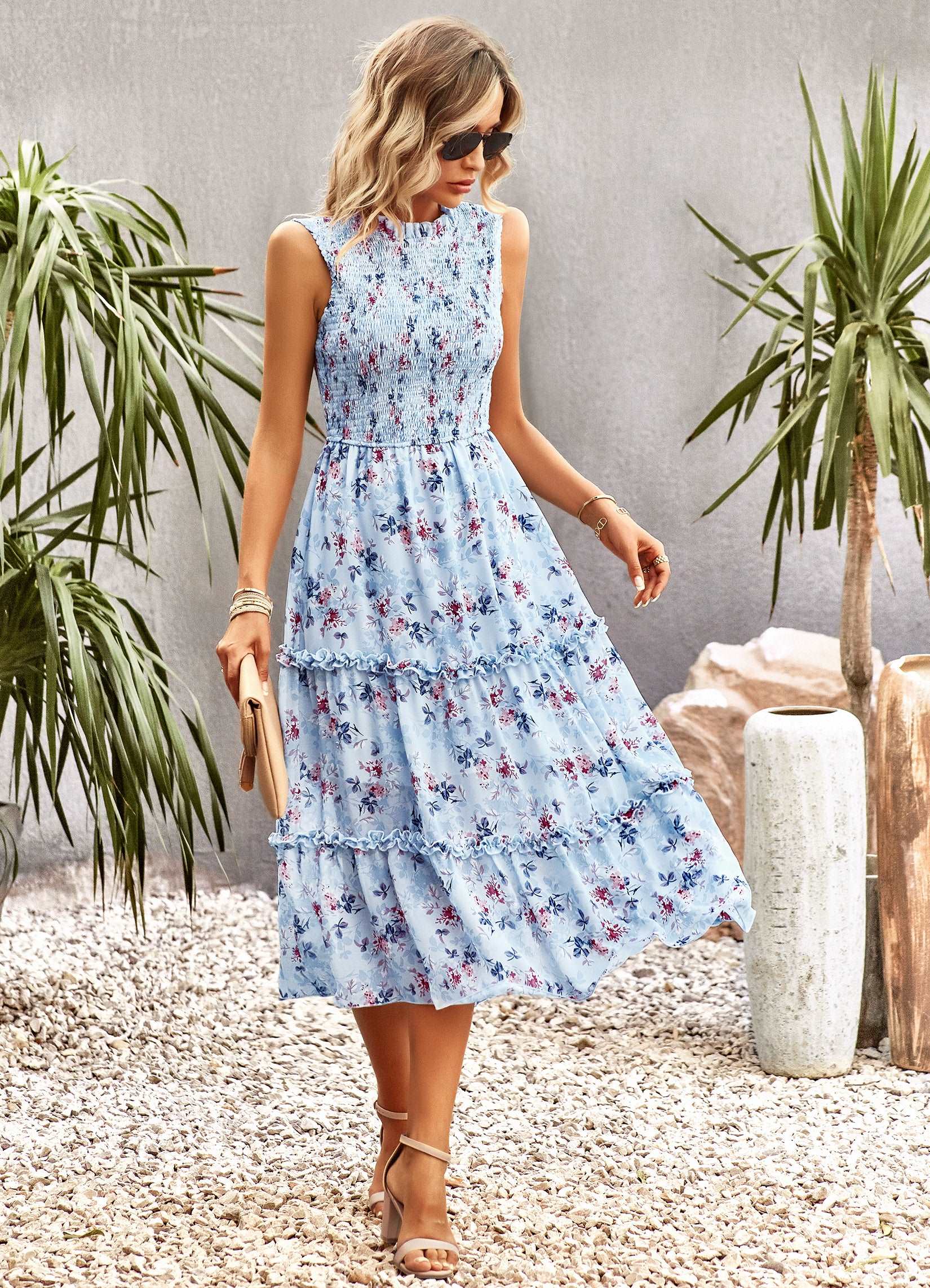 Light Blue floral