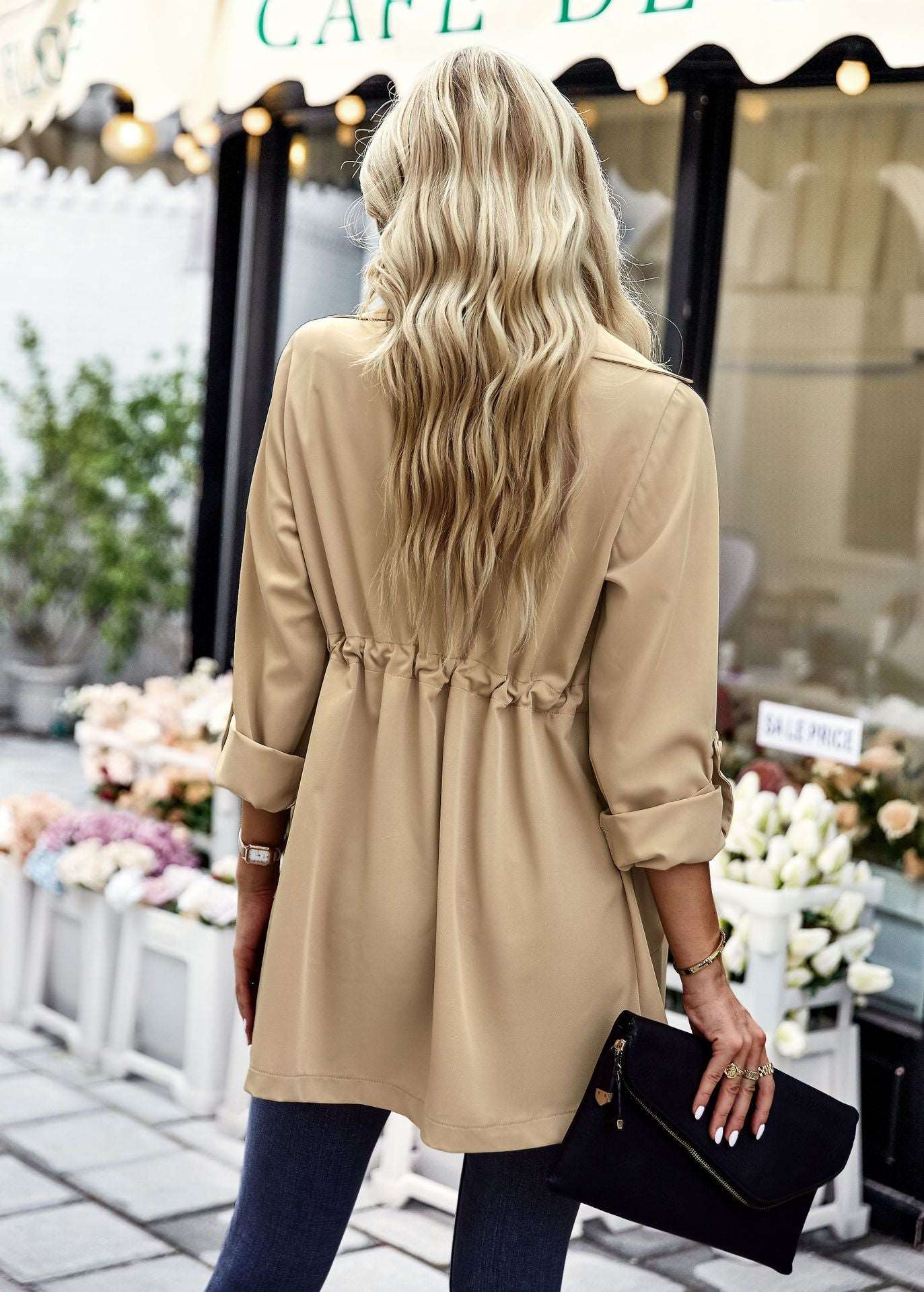 Women's Autumn And Winter Trench Coat Fashion Jacket