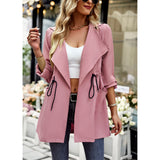 Chaqueta de moda gabardina de otoño e invierno para mujer 