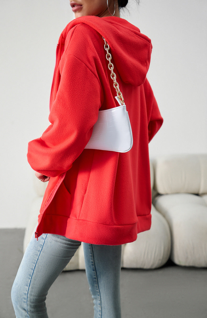 Sudaderas con capucha lindas para mujer adolescente niña otoño chaqueta de gran tamaño sudaderas casual con cordón con cremallera Y2K sudadera con bolsillo 